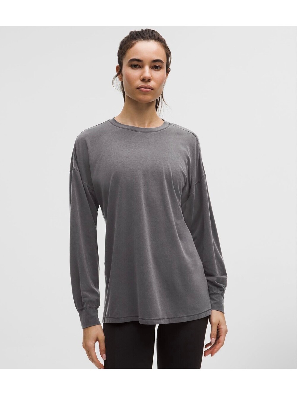 Lululemon EasySet Relaxed Long Sleeve Shirt Size 14 in Graphite Grey NWT